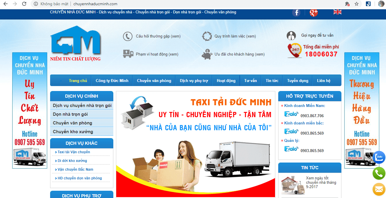 địa chỉ chuyển nhà uy tín ở TP HCM