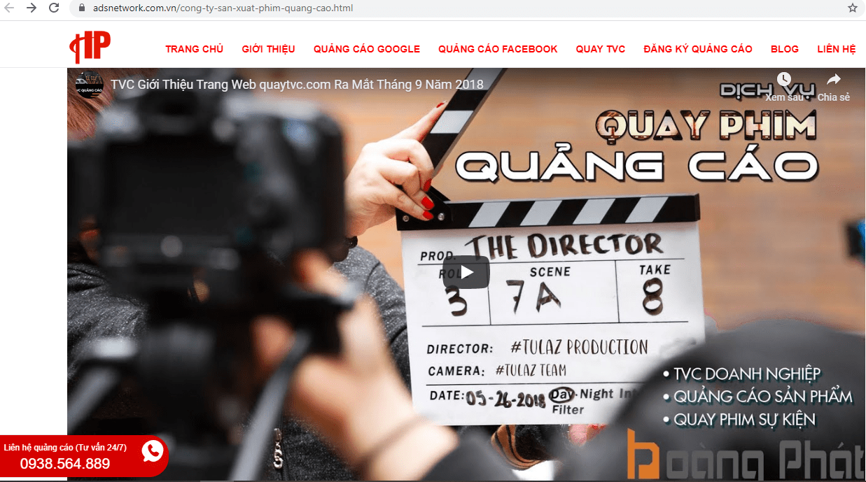 dịch vụ quay phim Sài Gòn