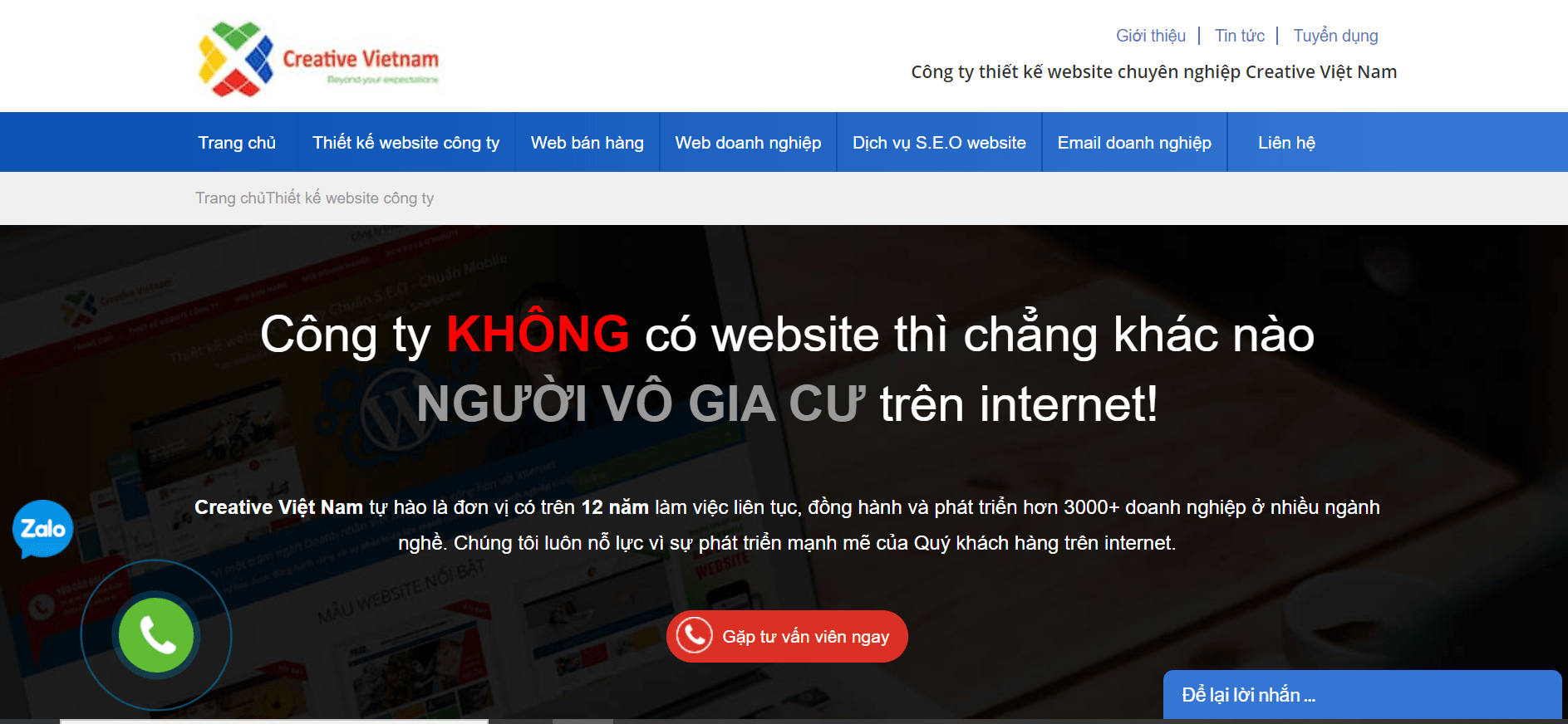 công ty thiết kế website Hà Nội