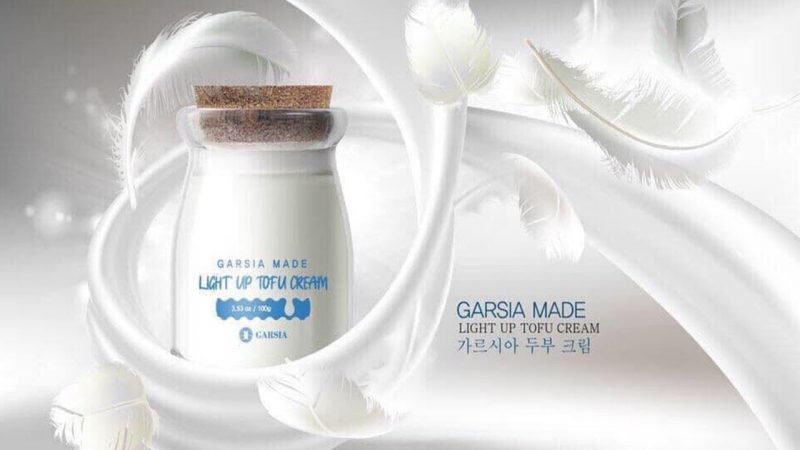 Kem Đậu Hũ Dưỡng Trắng Da Garsia Made Light Up Tofu Cream 80g