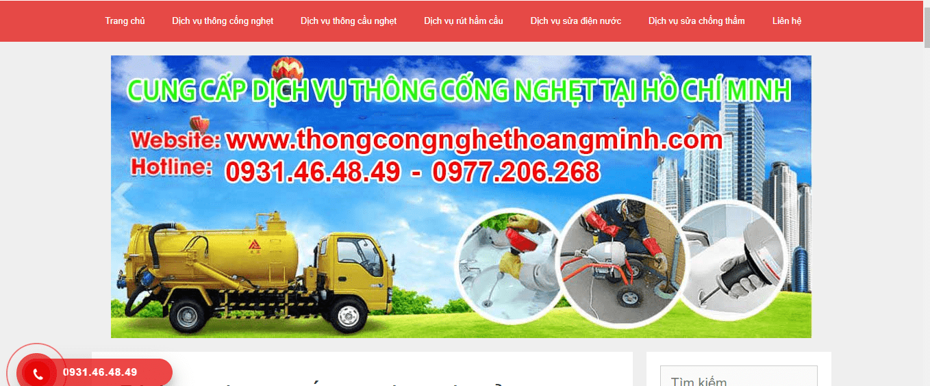 thông cống nghẹt quận bình thạnh