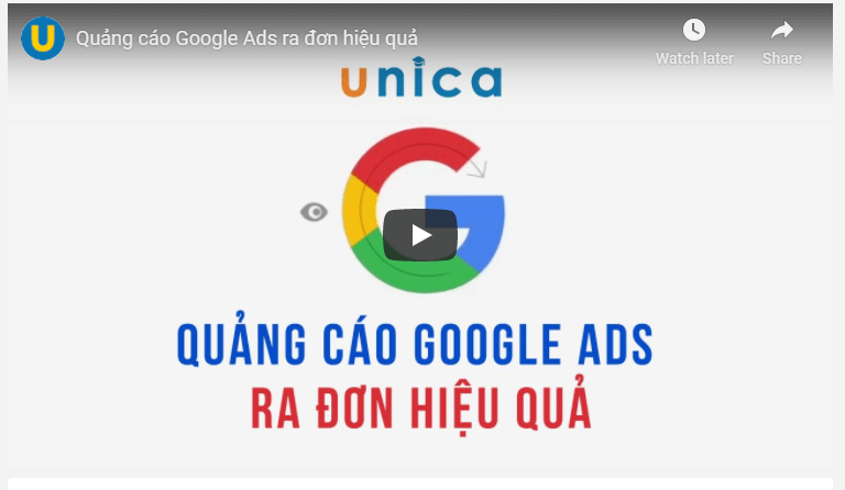 khóa học google ads online