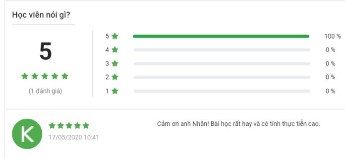 Phản Hồi Của Học Viên