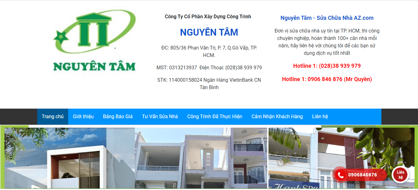 Công Ty Cổ Phần Xây Dựng Nguyên Tâm