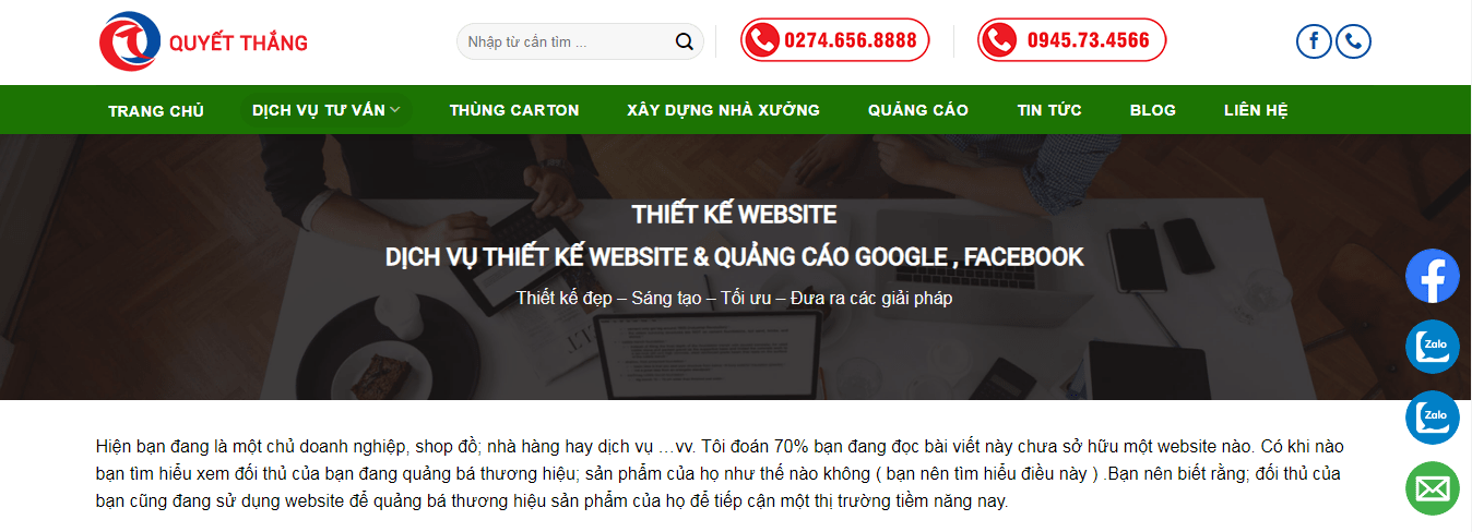 Thiết kế Website Bình Dương