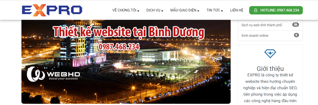Thiết Kế Website Bình Dương