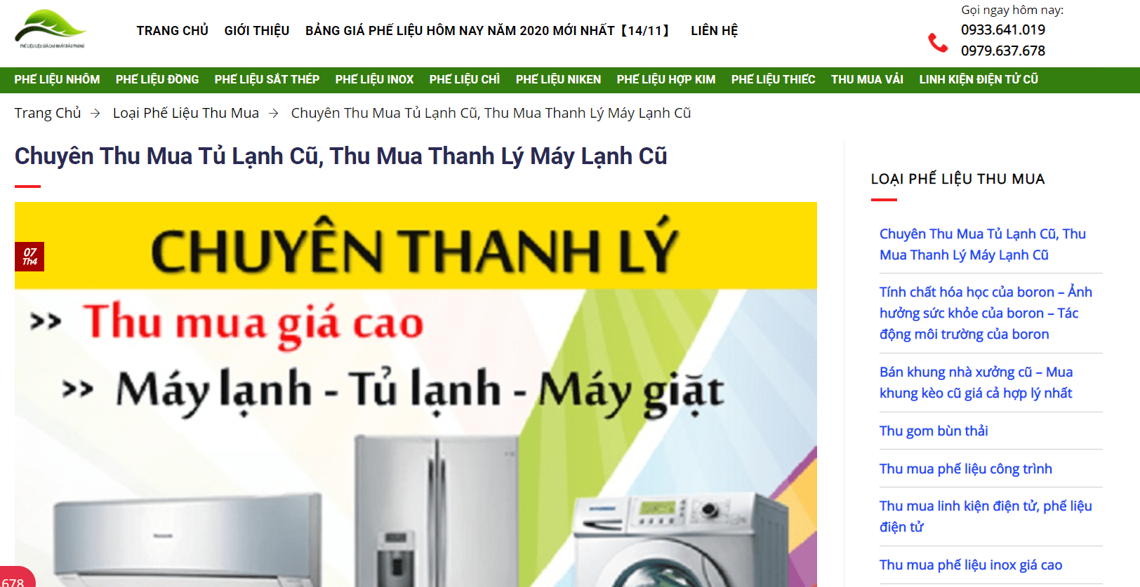 thu mua đồ cũ thanh lý