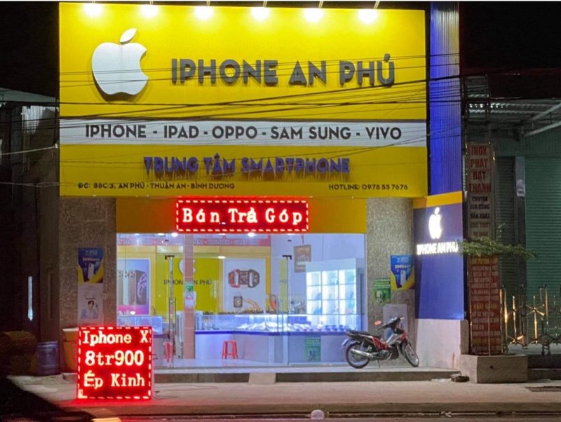cửa hàng iphone Bình dương