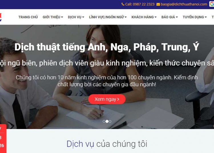 Công ty dịch thuật Hà Nội