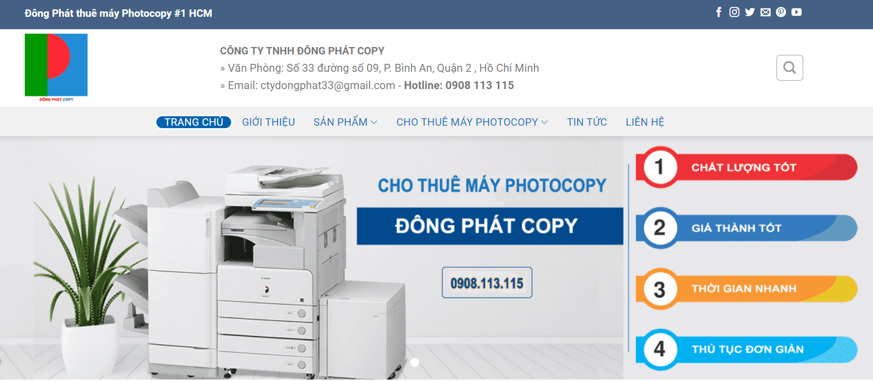 cho thuê máy photocopy tại sài gò
