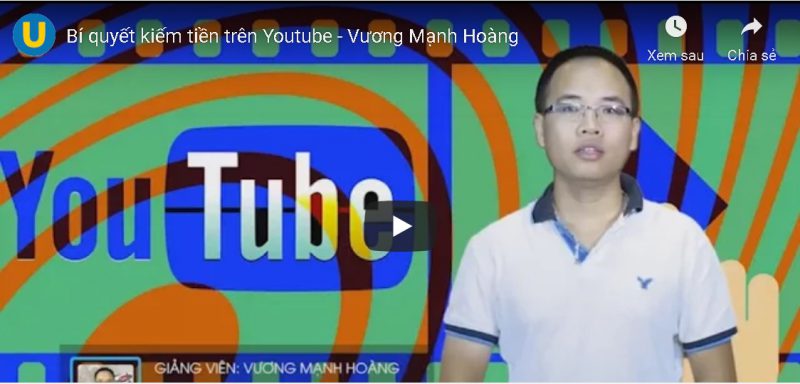 khóa học về youtube