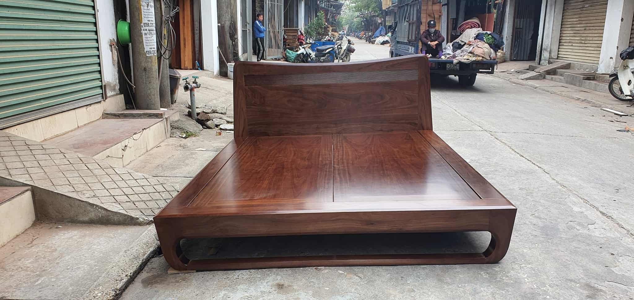 giường gỗ BMT