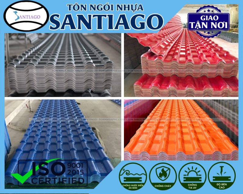 Tôn Ngói Nhựa PVC ASA Santiago Đầm Dơi