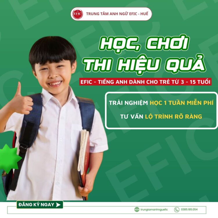 Trung tâm học tiếng anh tại Huế 