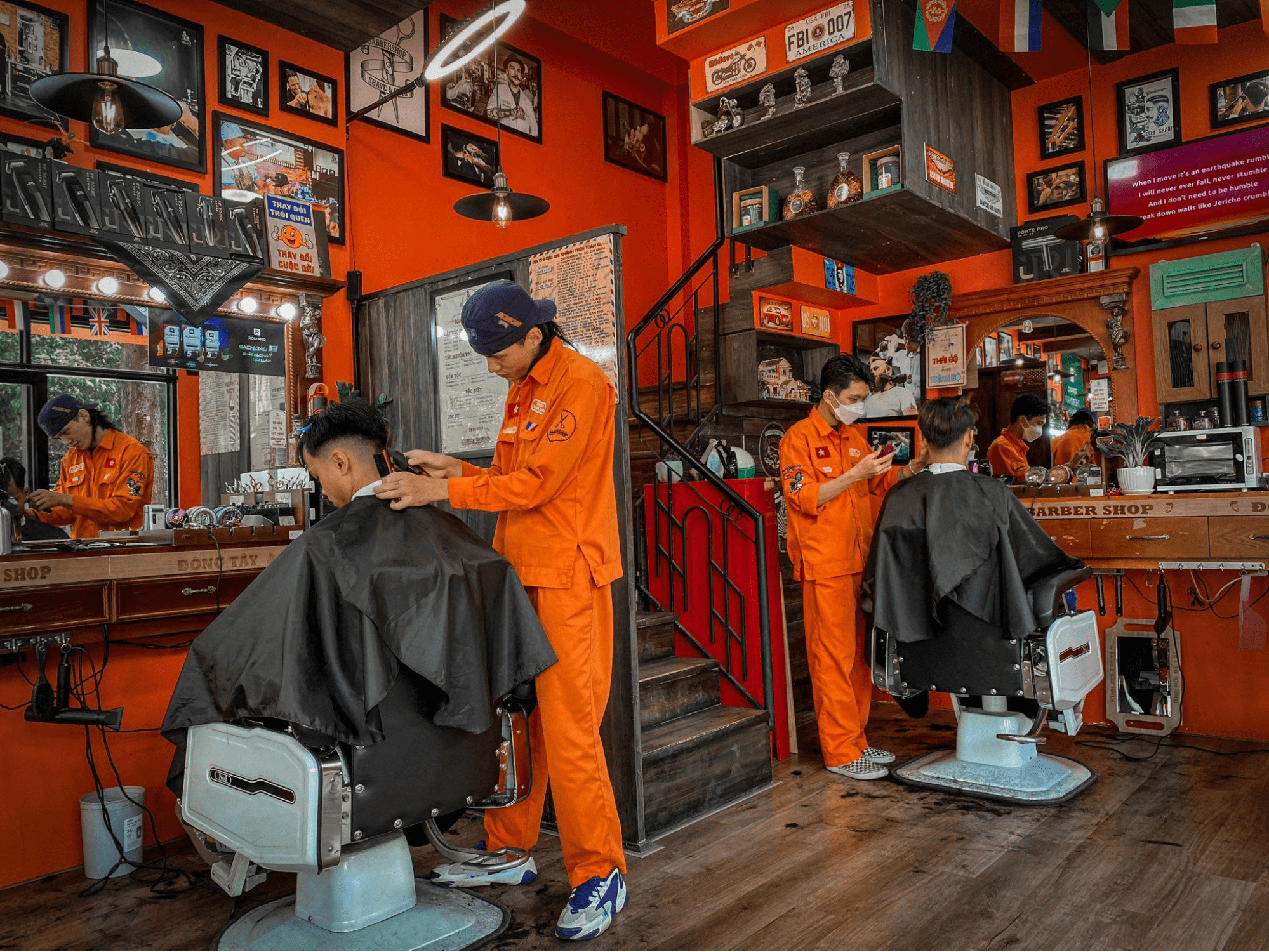 tiệm cắt tóc nam gia lai