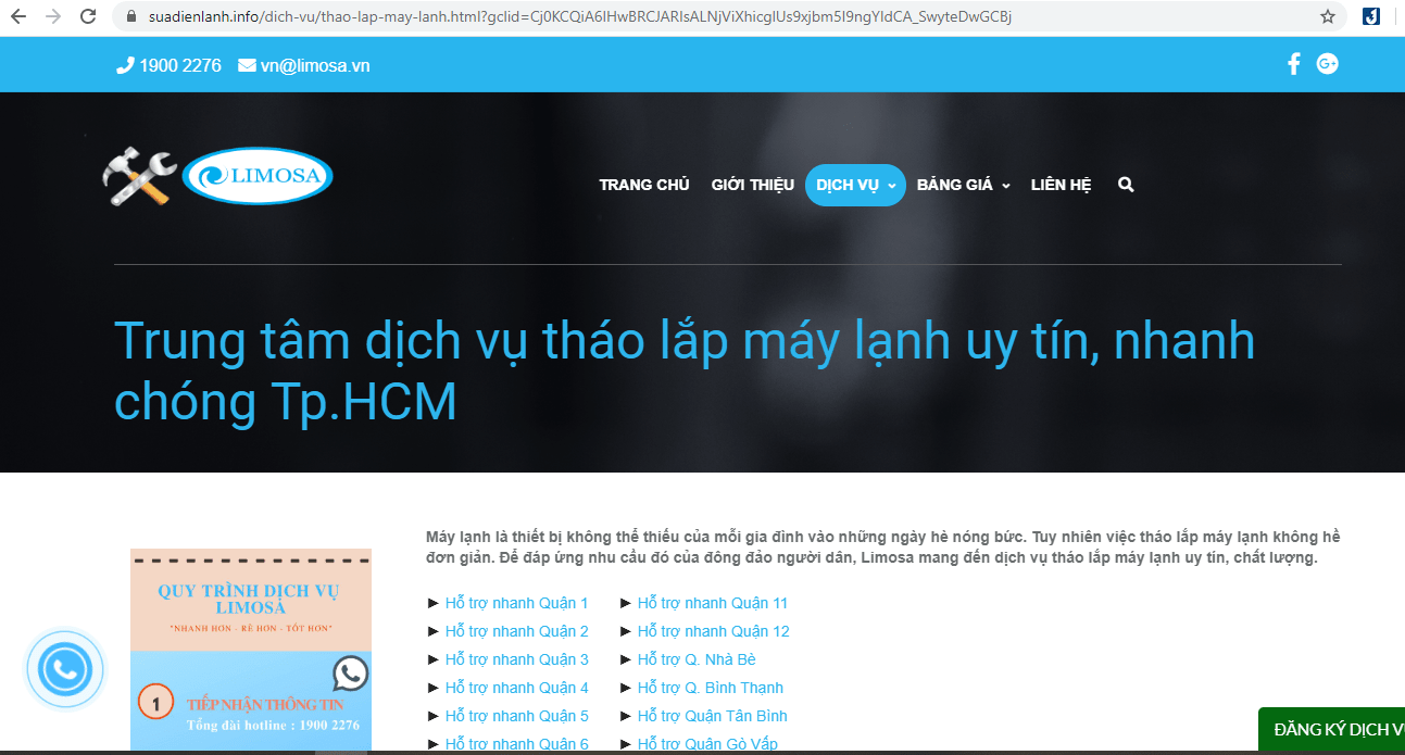 dịch vụ lắp đặt điều hòa Sài Gòn