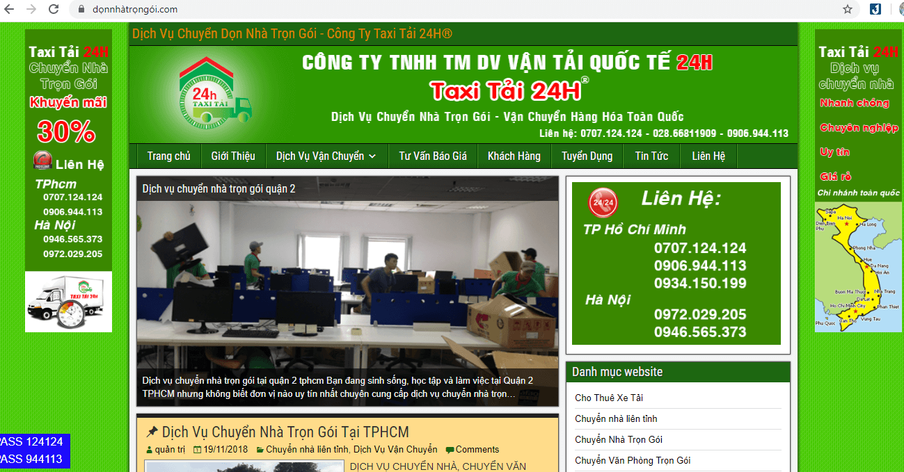 dịch vụ chuyển nhà Sài Gòn