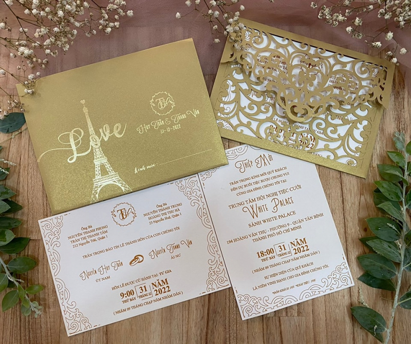 dịch vụ in thiệp cưới Sài Gòn
