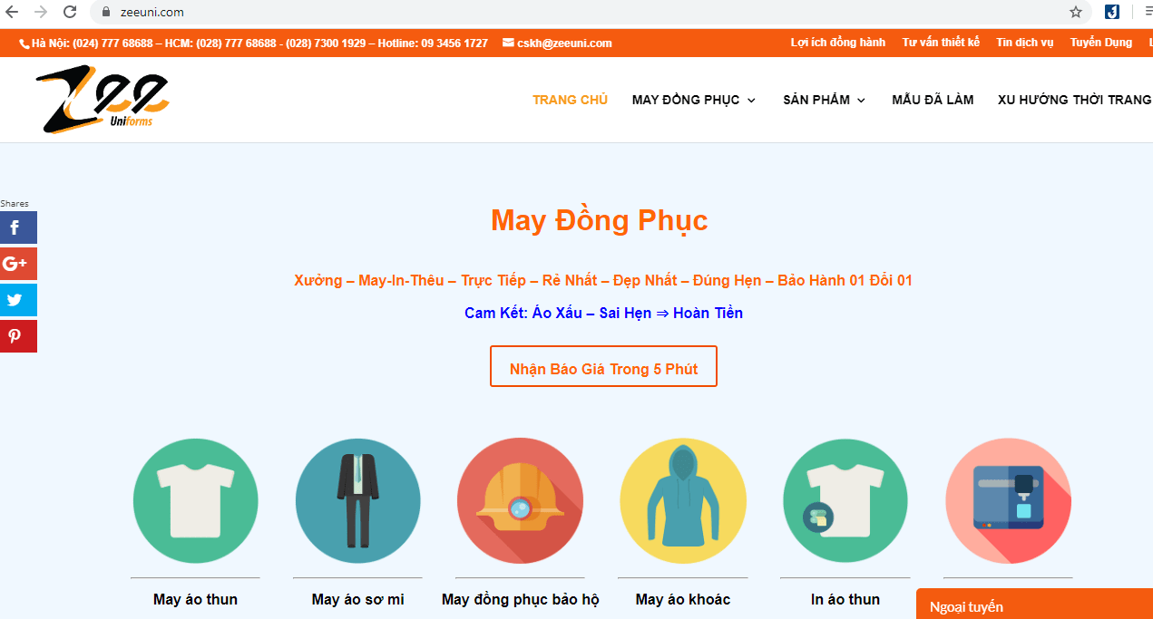 thiết kế đồng phục Sài Gòn