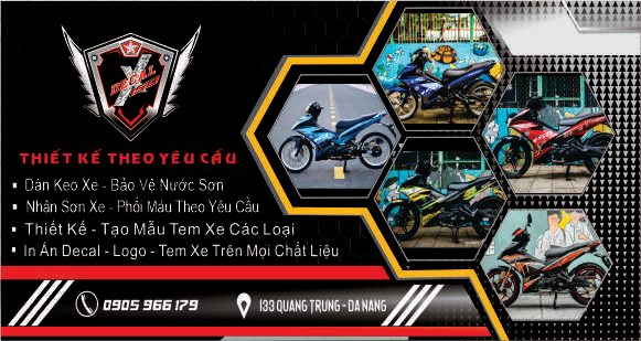 Dịch vụ dán decal X150 đà nẵng