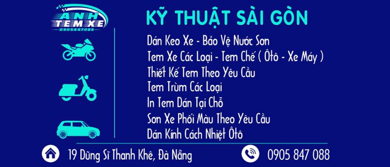 Anh tem xe Dán Xe Máy