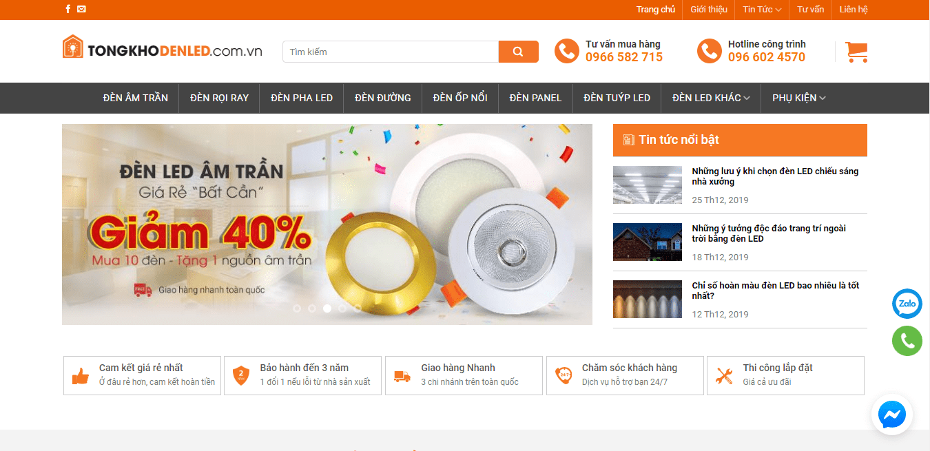 đèn led tại Đà Nẵng