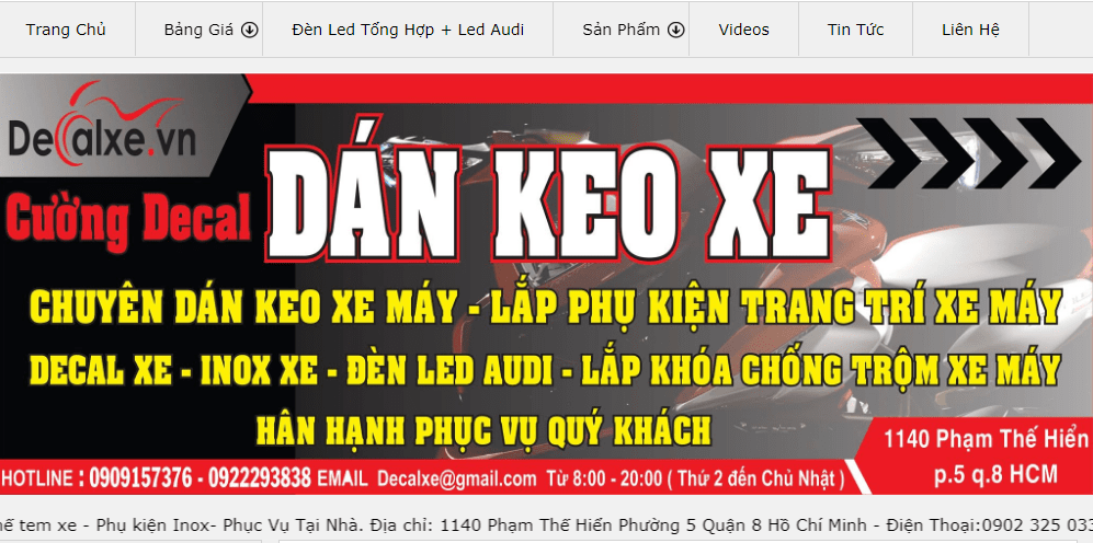 dán xe máy sài gòn dán xe máy tại sài gòn