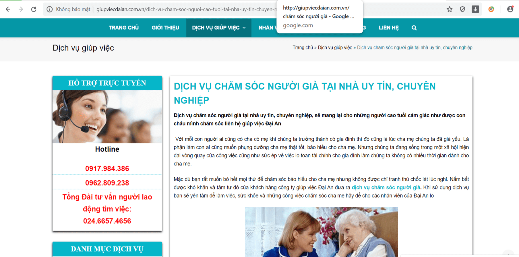 Dịch vụ chăm sóc người già Hà Nội Dịch vụ chăm sóc người già Hà Nội