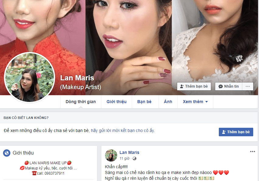 trang điểm tại nhà ở hà nội makeup
