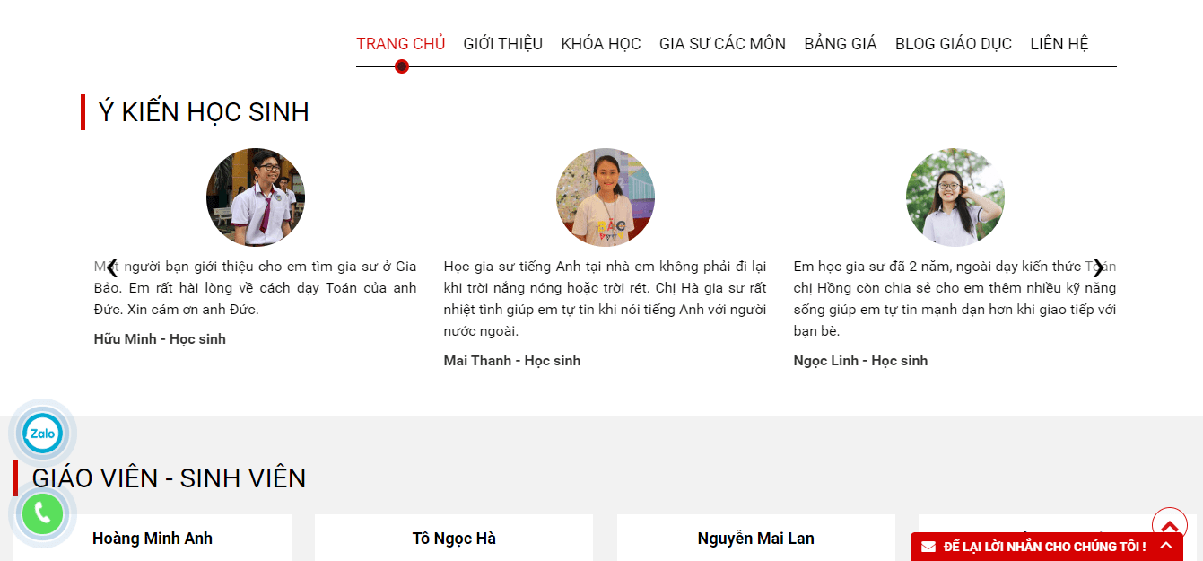 trung tâm gia sư tại hà nội trung tâm dạy kèm tại thủ đô