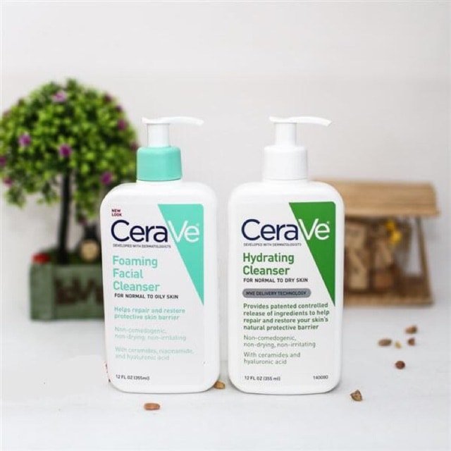 sữa rửa mặt không ăn nắng SRM Cerave trắng da