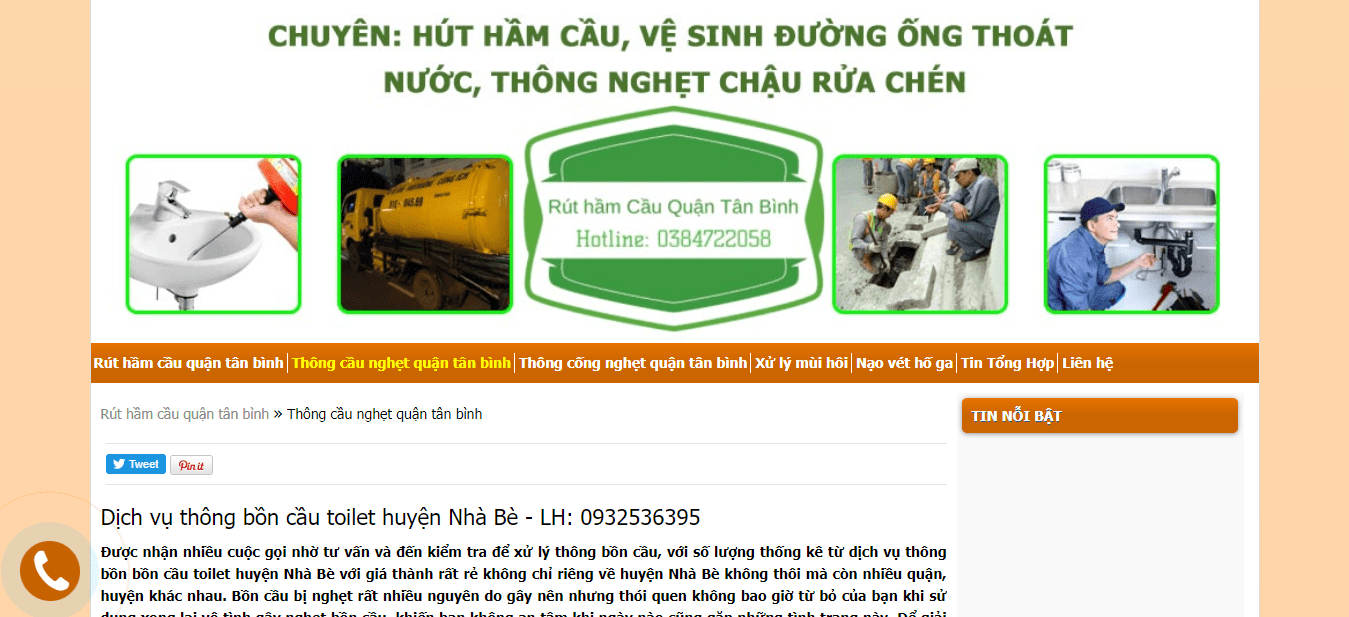 rút hầm cầu nhà bè hút hầm cầu sài gòn uy tín