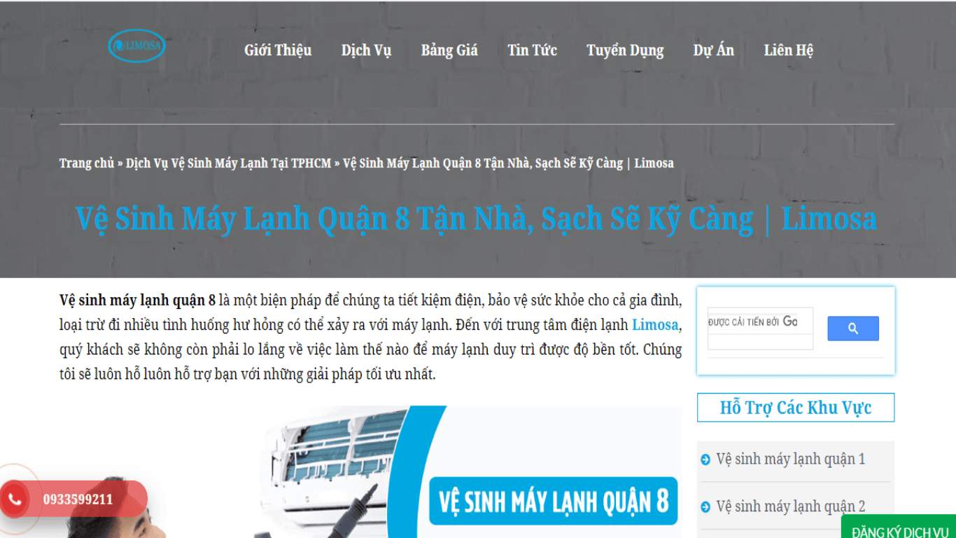 làm sạch máy lạnh