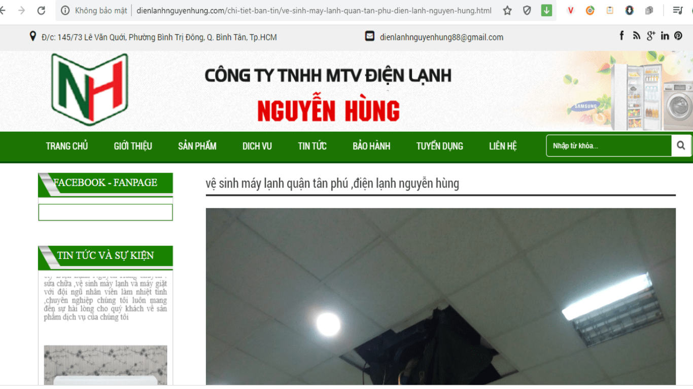 vệ sinh máy lạnh quận tân phú làm sạch máy lạnh