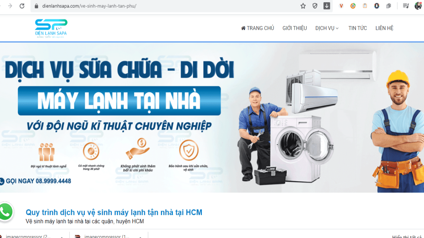 vệ sinh máy lạnh quận tân phú làm sạch máy lạnh