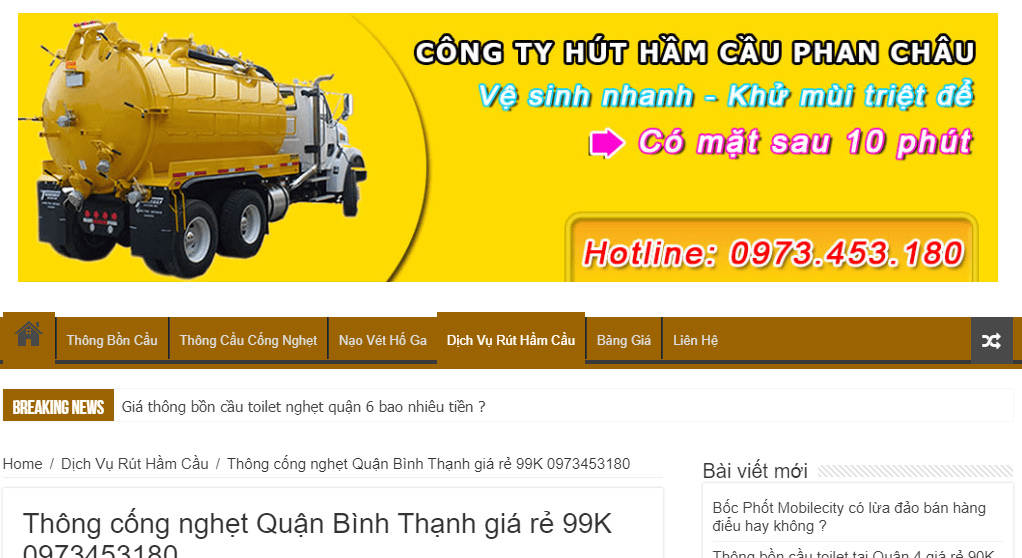 thông cống nghẹt quận bình thạnh thông cống nghẹt quận bình thạnh