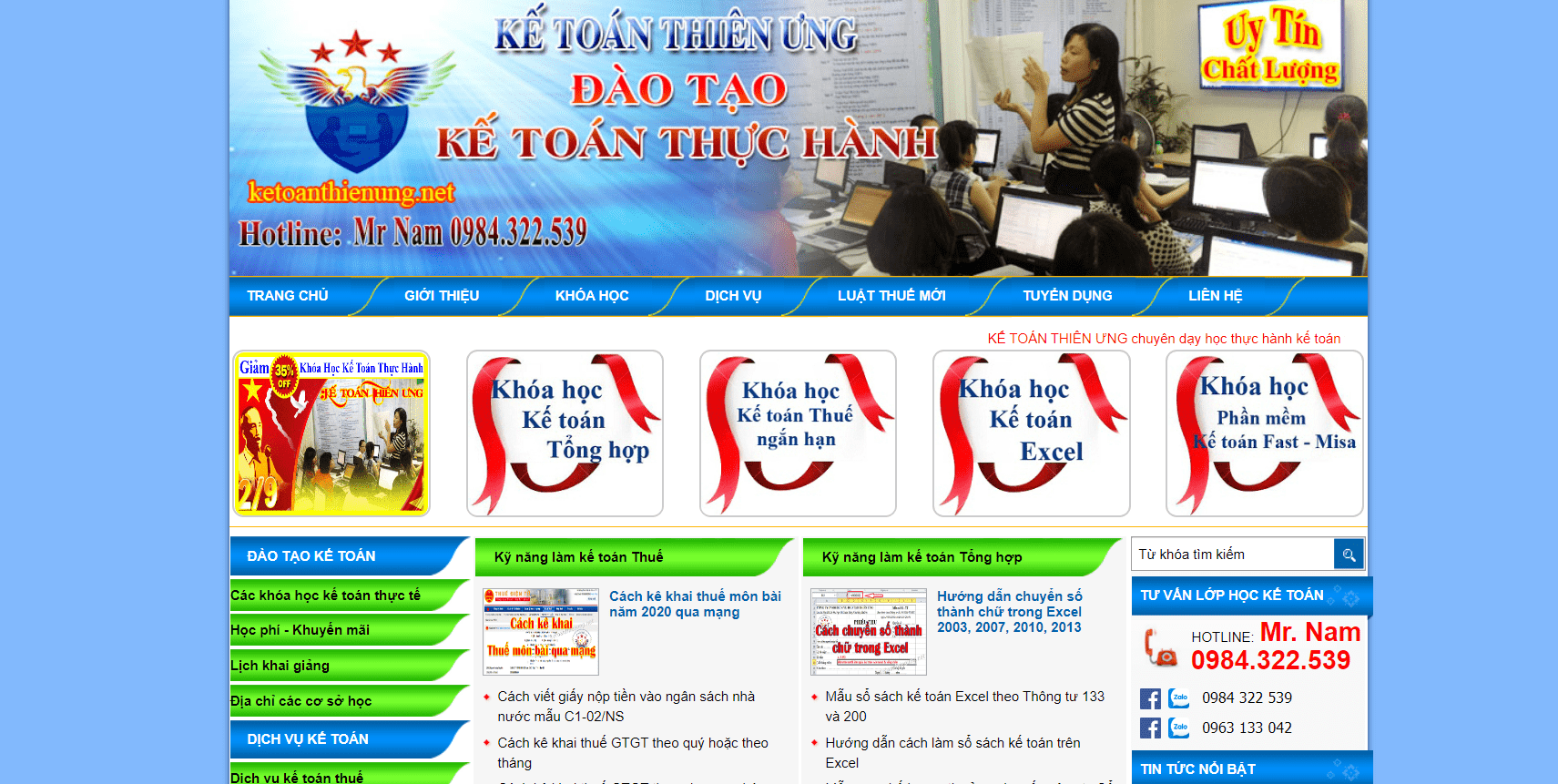 học kế toán thực hành tại TPHCM