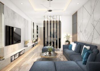 phòng khách đẹp nhà ống 4m