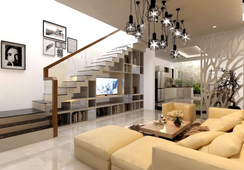 mẫu thiết kế phòng khách đẹp có cầu thang mẫu thiết kế phòng khách đẹp có cầu thang