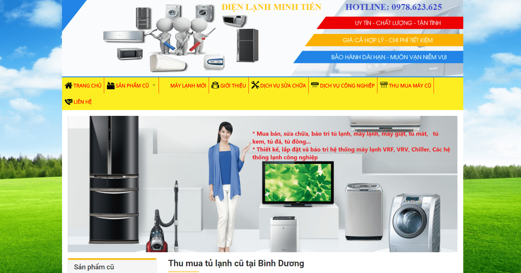 thu mua tủ lạnh cũ Bình Dương