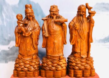 Bộ Tượng Tam Đa Phúc Lộc Thọ Gỗ Hương