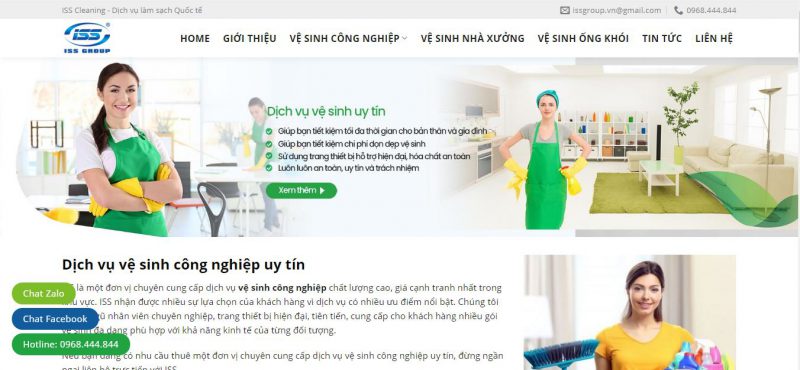 vệ sinh công nghiệp Tiền Giang ISS Group