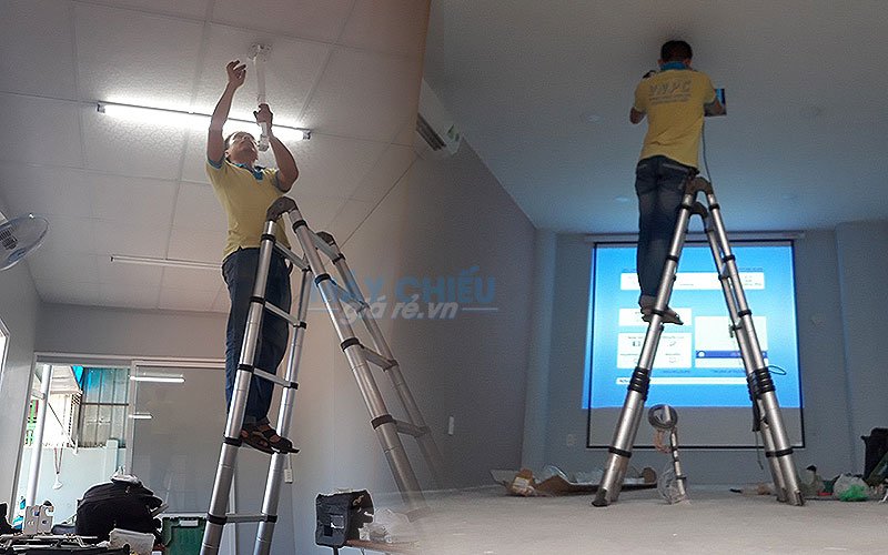 lắp đặt máy chiếu bình dương