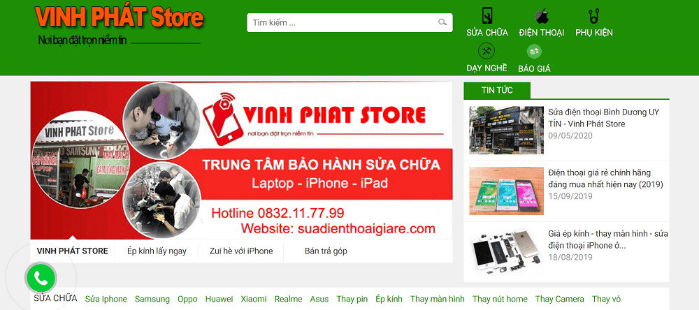 sửa điện thoại Bình Dương