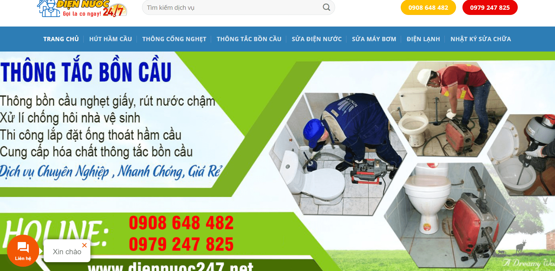 thông tắc bồn cầu giá rẻ hcm