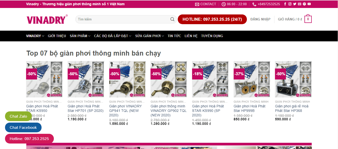 giàn phơi thông minh Bình Dương
