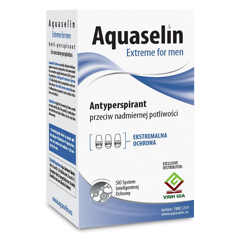  Aquaselin Extreme For Men Antiperspirant For Excessive Perspiration