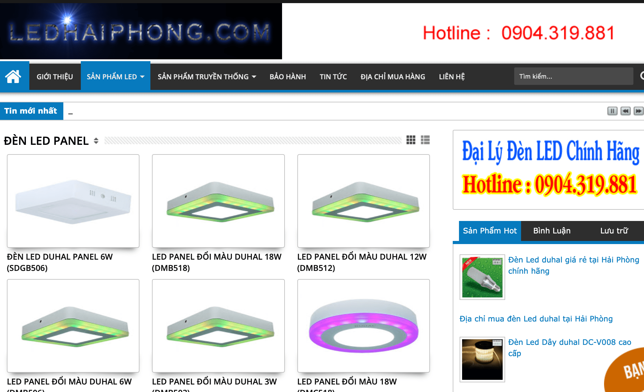 đèn Led Hải Phòng đèn Led Hải Phòng