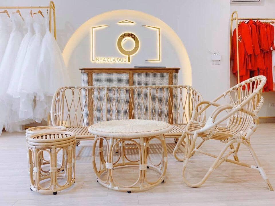 bàn ghế mây tre Hà Nội