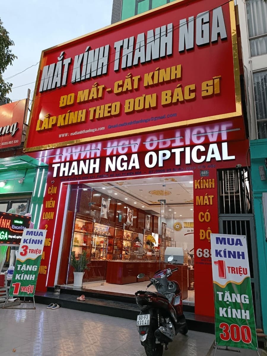Mắt Kính Thanh Nga - Địa Chỉ Cắt Kính Cận Ở Biên Hòa Nổi Tiếng Về Chất Lượng